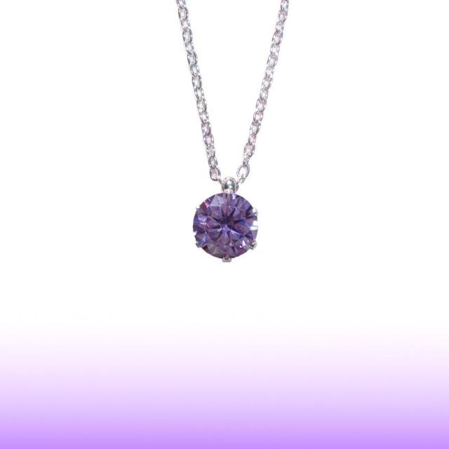 送料無料 即買い:H&C 対アレルギーサージカルステンレス一粒 アメジスト CZネックレス(6mm < 女性アクセサリー/時計 送料無料 即買い:H&C 対アレルギーサージカルステンレス一粒 アメジスト CZネックレス(6mm < 女性アクセサリー/時計の