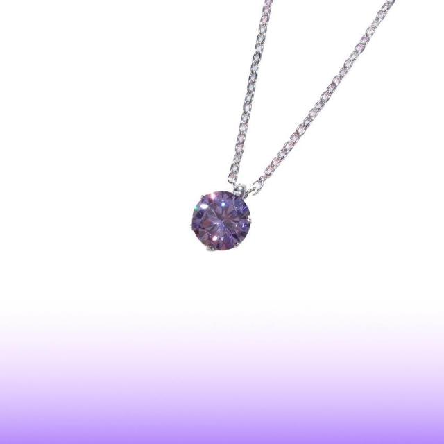 送料無料 即買い:H&C 対アレルギーサージカルステンレス一粒 アメジスト CZネックレス(6mm < 女性アクセサリー/時計 送料無料 即買い:H&C 対アレルギーサージカルステンレス一粒 アメジスト CZネックレス(6mm < 女性アクセサリー/時計の