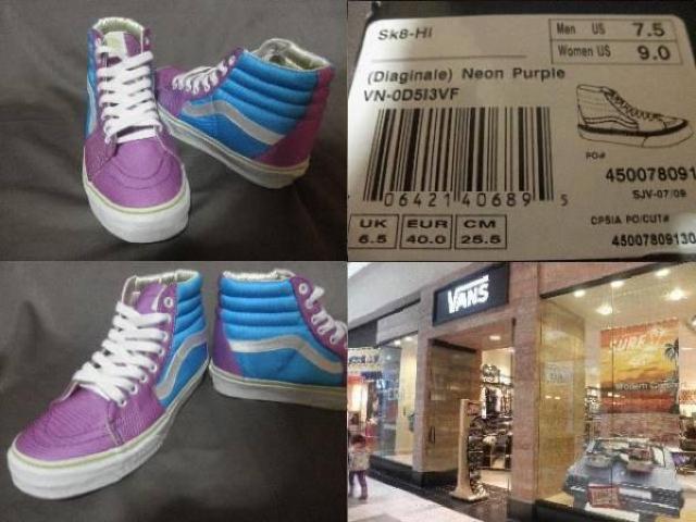 USAw MdȌ򂠂iCf Vans Sk8-Hi 25.5a  uh 
