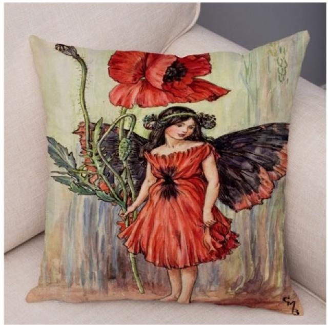 新品 花の妖精 フラワーフェアリー クッションカバー b < インテリア/ライフ 新品 花の妖精 フラワーフェアリー クッションカバー b < インテリア/ライフの