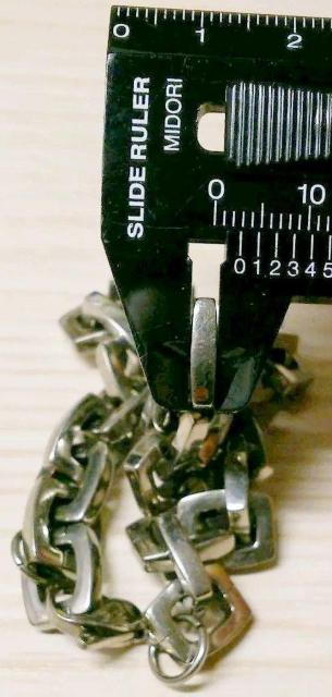 チタンブレスレット 長さ約18.6p(チェーン構造のため短めに調整可能) < 男性アクセサリー/時計  チタンブレスレット 長さ約18.6p(チェーン構造のため短めに調整可能) < 男性アクセサリー/時計の