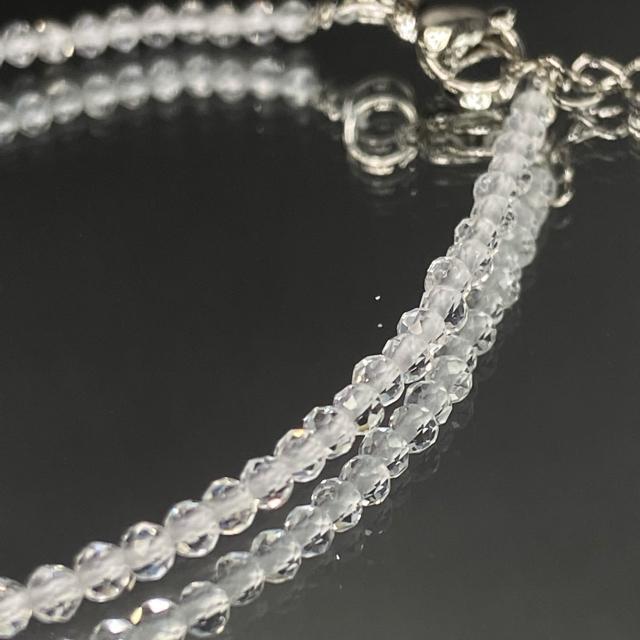 《bracelet》高品質天然水晶 キラキラ多面カット アジャスター付き < 男性アクセサリー/時計  《bracelet》高品質天然水晶 キラキラ多面カット アジャスター付き < 男性アクセサリー/時計の