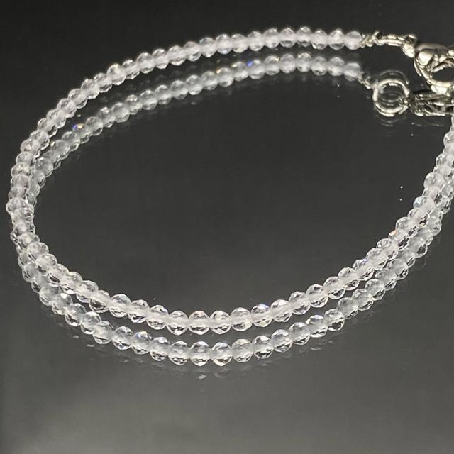 《bracelet》高品質天然水晶 キラキラ多面カット アジャスター付き < 男性アクセサリー/時計  《bracelet》高品質天然水晶 キラキラ多面カット アジャスター付き < 男性アクセサリー/時計の