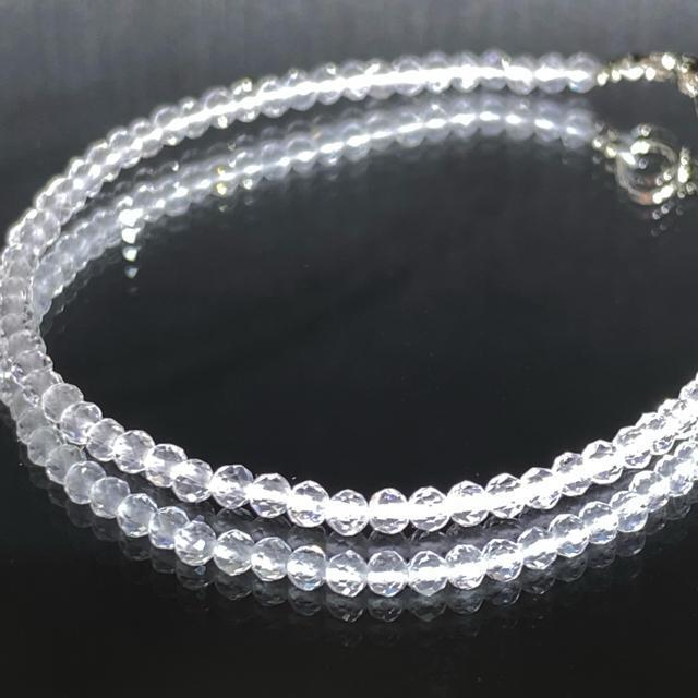 《bracelet》高品質天然水晶 キラキラ多面カット アジャスター付き < 男性アクセサリー/時計  《bracelet》高品質天然水晶 キラキラ多面カット アジャスター付き < 男性アクセサリー/時計の