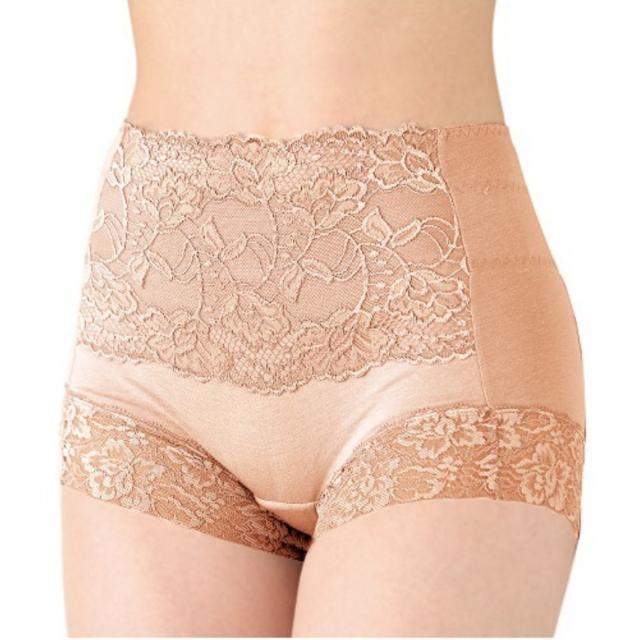 定価1,690円●骨盤シェイプ ショーツ【新品】綿95%●ベージュ L●気になるぽっこりお腹を引き締める●ダイエット < 女性ファッション  定価1,690円●骨盤シェイプ ショーツ【新品】綿95%●ベージュ L●気になるぽっこりお腹を引き締める●ダイエット < 女性ファッションの