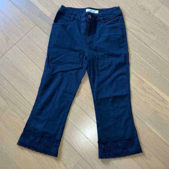 アンリックオーブルー レース ストレッチカプリパンツ 7号 黒 クロップドパンツ サブリナパンツ < 女性ファッション アンリックオーブルー レース ストレッチカプリパンツ 7号 黒 クロップドパンツ サブリナパンツ < 女性ファッションの