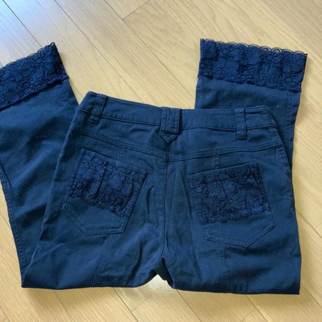 アンリックオーブルー レース ストレッチカプリパンツ 7号 黒 クロップドパンツ サブリナパンツ < 女性ファッション アンリックオーブルー レース ストレッチカプリパンツ 7号 黒 クロップドパンツ サブリナパンツ < 女性ファッションの