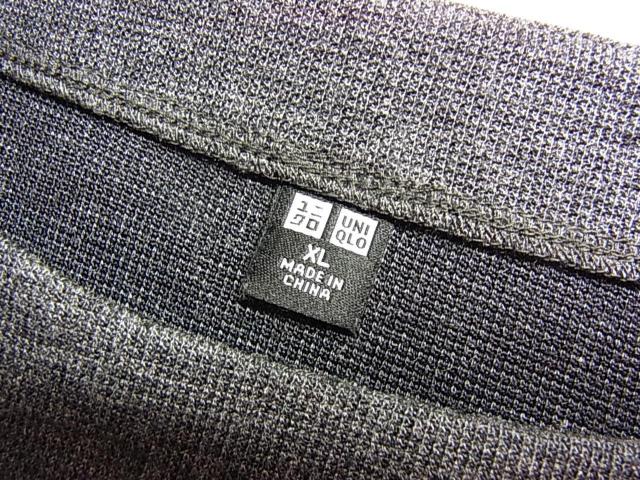 500�~�X�^�����K���iUNIQLO�@���j�N���@�v���I�[�o�[�i7�����j�O���[�@XL