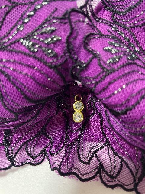 ♯新品♯ラメ 刺繍 アンダーレース ブラ B75 < 女性ファッション  ♯新品♯ラメ 刺繍 アンダーレース ブラ B75 < 女性ファッションの