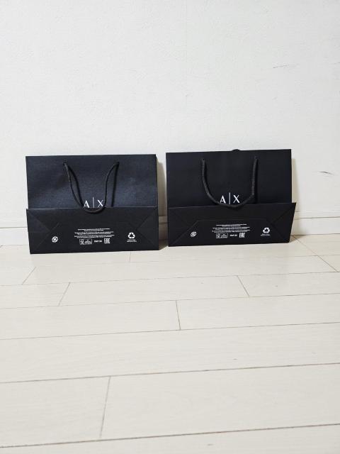 (13) ARMANI EXCHANGE ショップ袋 小2枚21.5×28.5 < ブランド  (13) ARMANI EXCHANGE ショップ袋 小2枚21.5×28.5 < ブランドの