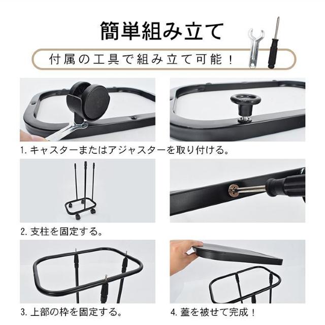 ゴミ袋ホルダー 蓋付き 縦開き スリム 44L〜78L 45L 70L 伸縮 高さ調節 キャスター < インテリア/ライフ ゴミ袋ホルダー 蓋付き 縦開き スリム 44L〜78L 45L 70L 伸縮 高さ調節 キャスター < インテリア/ライフの