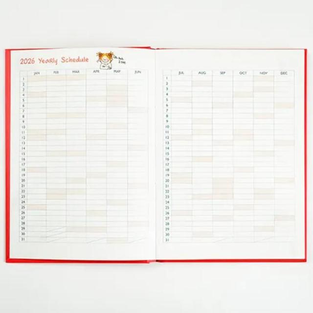 Da11 ココちゃん 2026 B6 ハードカバー スケジュール帳 風船 星 < 女性ファッション Da11 ココちゃん 2026 B6 ハードカバー スケジュール帳 風船 星 < 女性ファッションの