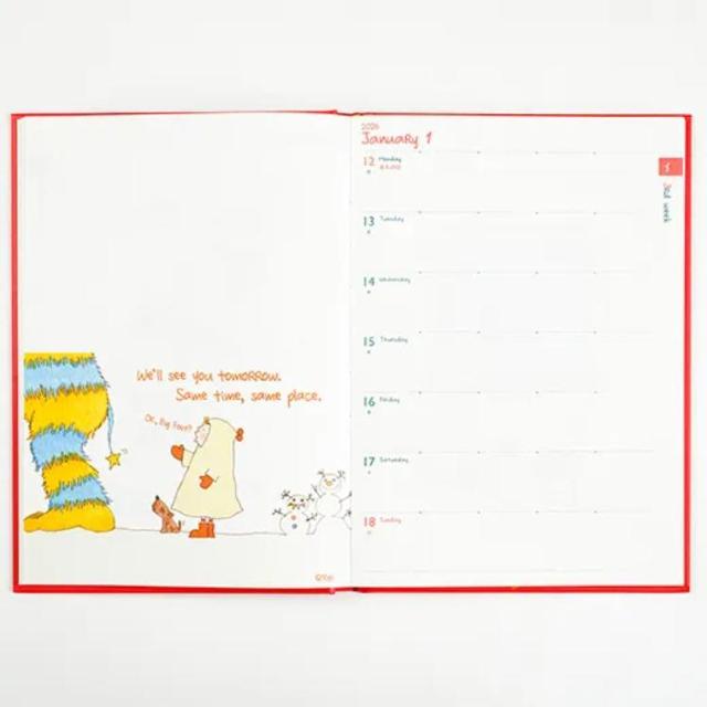 Da11 ココちゃん 2026 B6 ハードカバー スケジュール帳 風船 星 < 女性ファッション Da11 ココちゃん 2026 B6 ハードカバー スケジュール帳 風船 星 < 女性ファッションの