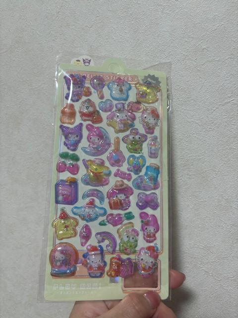 サンリオキャラクター 3Dレリーフシール 2枚セット キティ クロミ シナモン マイメロ ポチャッコ < インテリア/ライフ サンリオキャラクター 3Dレリーフシール 2枚セット キティ クロミ シナモン マイメロ ポチャッコ < インテリア/ライフの