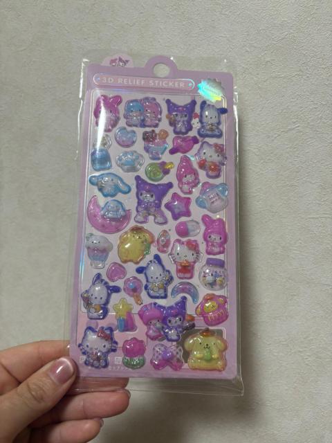 サンリオキャラクター 3Dレリーフシール 2枚セット キティ クロミ シナモン マイメロ ポチャッコ < インテリア/ライフ サンリオキャラクター 3Dレリーフシール 2枚セット キティ クロミ シナモン マイメロ ポチャッコ < インテリア/ライフの