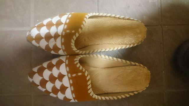 モロッコ バブーシュ ミュール オリエンタル   24cm < 女性ファッション  モロッコ バブーシュ ミュール オリエンタル   24cm < 女性ファッションの