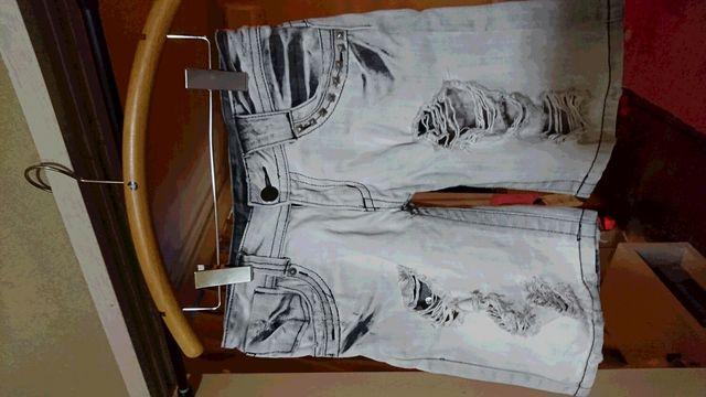 GLAD NEWS スタッズ付 クラッシュデニム ハーパン < ブランド GLAD NEWS スタッズ付 クラッシュデニム ハーパン < ブランドの