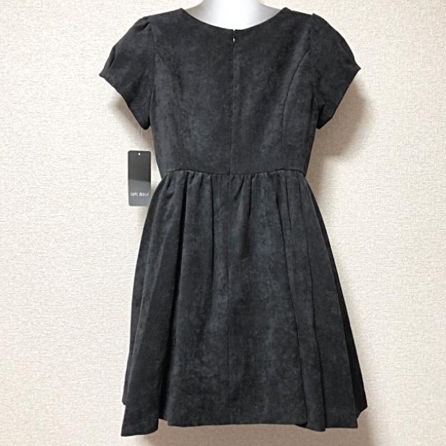【新品】秋冬仕様☆スウェード調半袖ミニワンピ < 女性ファッション  【新品】秋冬仕様☆スウェード調半袖ミニワンピ < 女性ファッションの