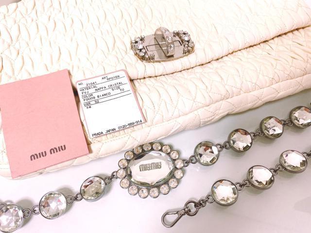 miumiuナッパクリスタルビジューハンドバッグクラッチパーティーホワイトシルバーミュウミュウラム白bagpartyNAPPA < ブランド miumiuナッパクリスタルビジューハンドバッグクラッチパーティーホワイトシルバーミュウミュウラム白bagpartyNAPPA < ブランドの
