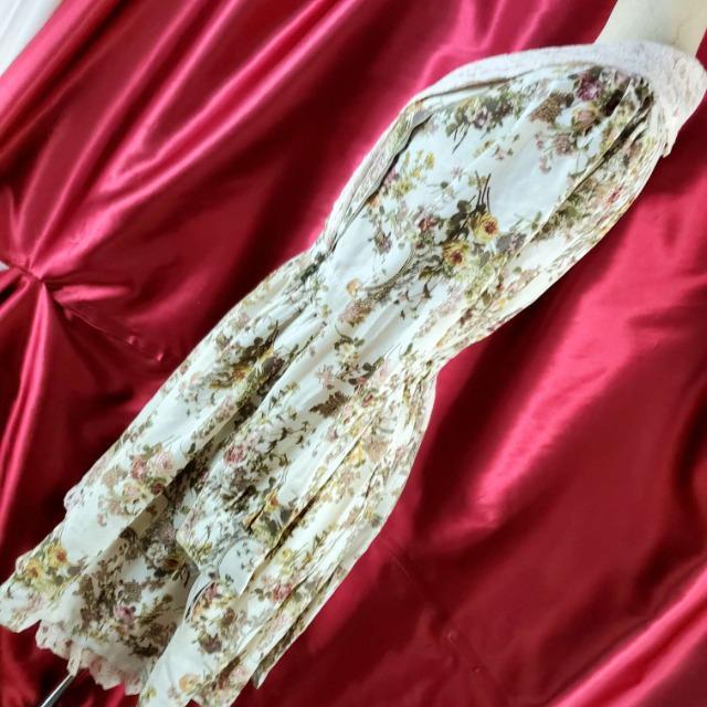 込み★アクシーズファム★ボタニカル柄カシュクールワンピース★M★ < ブランド  込み★アクシーズファム★ボタニカル柄カシュクールワンピース★M★ < ブランドの
