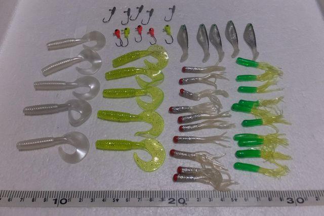 ソフトルアー   ソフトベイト35個   リードジグヘッド10個 < レジャー/スポーツ  ソフトルアー   ソフトベイト35個   リードジグヘッド10個  < レジャー/スポーツの