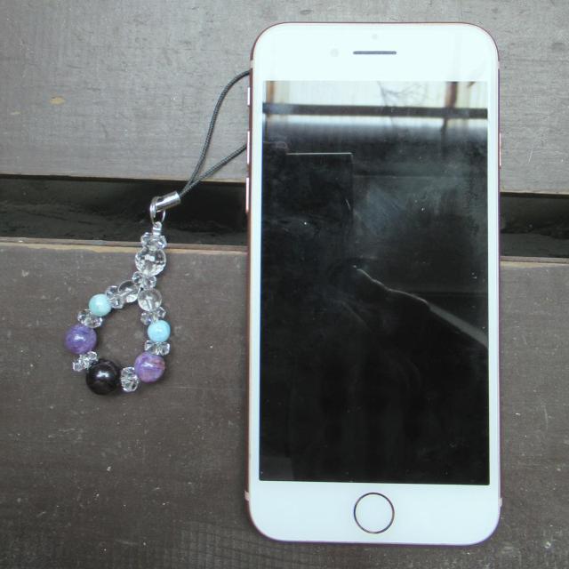 *3大ヒーリングストーン*スギライトxチャロアイトxラリマーストラップ 天然石 パワーストーン < 家電/AV  *3大ヒーリングストーン*スギライトxチャロアイトxラリマーストラップ 天然石 パワーストーン < 家電/AVの