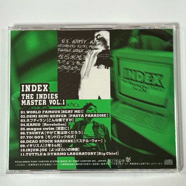 INDEX THE INDIES MASTER VOL.1 < CD/DVD/ビデオ  INDEX THE INDIES MASTER VOL.1 < CD/DVD/ビデオの