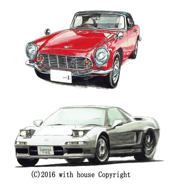 NC-213 ホンダNSX/S800限定版画 直筆サイン額装 < 自動車/バイク NC-213 ホンダNSX/S800限定版画 直筆サイン額装 < 自動車/バイク