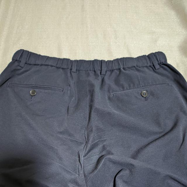 green label relaxing パンツ ネイビー M タック テーパード スリム スラックス < ブランド  green label relaxing パンツ ネイビー M タック テーパード スリム スラックス < ブランドの