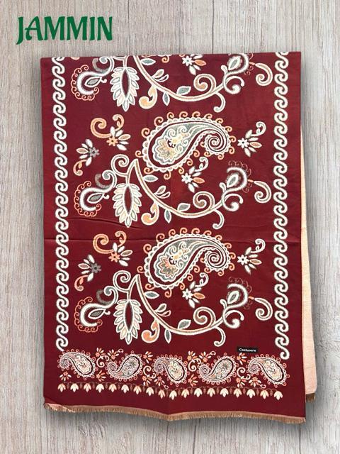 ペーズリー柄カシミヤストール エスニック アジアン ストール カシミア < 女性ファッション  ペーズリー柄カシミヤストール エスニック アジアン ストール カシミア < 女性ファッションの