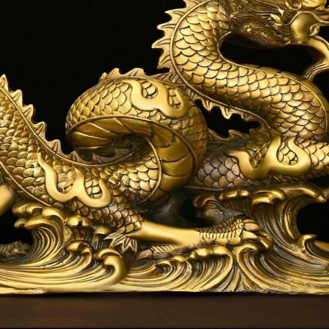 風水 置物 龍 五本爪皇帝龍 神獣 ドラゴン 真鍮 ブロンズ オブジェ < インテリア/ライフ 風水 置物 龍 五本爪皇帝龍 神獣 ドラゴン 真鍮 ブロンズ オブジェ < インテリア/ライフの