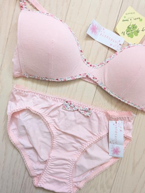 M★intesucre★ナチュラルノンワイヤーブラジャーショーツセット★新品★送料無料 < 女性ファッション M★intesucre★ナチュラルノンワイヤーブラジャーショーツセット★新品★送料無料 < 女性ファッションの