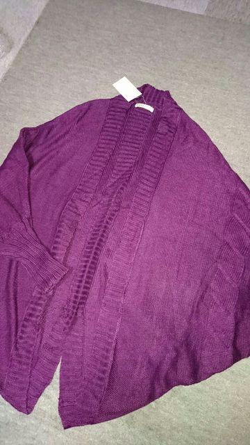 新品ゆる可愛ダーリン編みニットお尻スッポリ丈長カーディガン赤 < 女性ファッション  新品ゆる可愛ダーリン編みニットお尻スッポリ丈長カーディガン赤  < 女性ファッションの