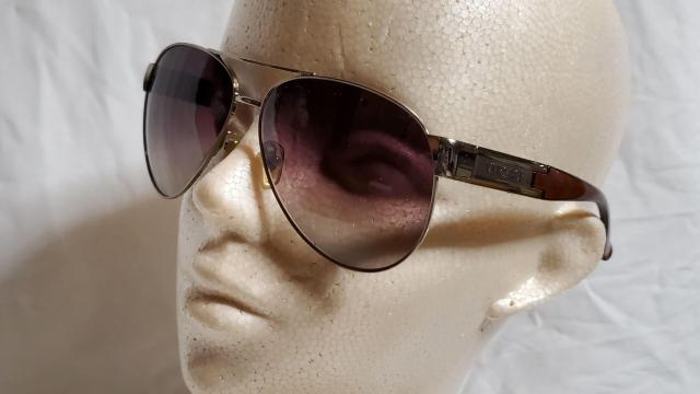 正規レア ヴェルサーチ ティアドロップ ロゴ メタルサングラス パイロットスポーツ グラマラスビッグレンズアイウェア 茶×銀 眼鏡 < ブランド  正規レア ヴェルサーチ ティアドロップ ロゴ メタルサングラス パイロットスポーツ グラマラスビッグレンズアイウェア 茶×銀 眼鏡 < ブランドの