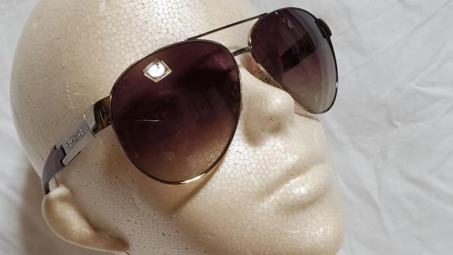 正規レア ヴェルサーチ ティアドロップ ロゴ メタルサングラス パイロットスポーツ グラマラスビッグレンズアイウェア 茶×銀 眼鏡 < ブランド  正規レア ヴェルサーチ ティアドロップ ロゴ メタルサングラス パイロットスポーツ グラマラスビッグレンズアイウェア 茶×銀 眼鏡 < ブランドの