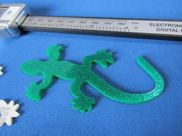 ●Gecko ゲッコー/守宮/ヤモリ! GREEN グリーンラメ仕様 ABS製エンブレム 新品 < 自動車/バイク ●Gecko ゲッコー/守宮/ヤモリ! GREEN グリーンラメ仕様 ABS製エンブレム 新品 < 自動車/バイク