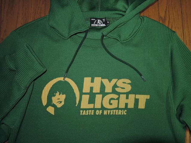 HYSTERIC GLAMOUR ヒステリックグラマー パーカー S 緑 ポリ素材 ガールロゴ LOGO < ブランド  HYSTERIC GLAMOUR ヒステリックグラマー パーカー S 緑 ポリ素材 ガールロゴ LOGO < ブランドの