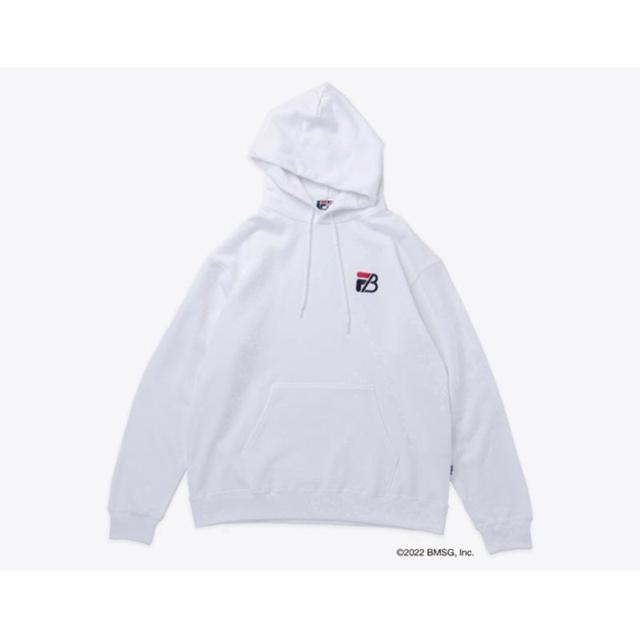 新品 FILA x BE:FIRST プルオーバー スウェット パーカー M白 EMBROIDERY PULLOVER HOODY < ブランド 新品 FILA x BE:FIRST プルオーバー スウェット パーカー M白 EMBROIDERY PULLOVER HOODY < ブランドの