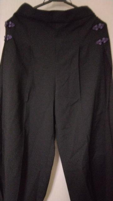 紫チャイナボタン付き袴風ワイドパンツ◆ゴシック/和風◆迄セット割 < ブランド 紫チャイナボタン付き袴風ワイドパンツ◆ゴシック/和風◆迄セット割 < ブランドの