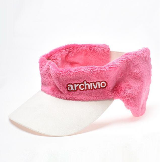 archivio アルチビオ 耳当て付きバイザー ピンク < レジャー/スポーツ archivio アルチビオ 耳当て付きバイザー ピンク < レジャー/スポーツの