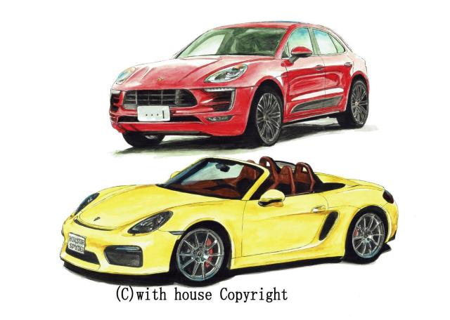 GC-1017 マカンGTS/Boxster限定版画直筆サイン額装●作家平右ヱ門 < 自動車/バイク GC-1017 マカンGTS/Boxster限定版画直筆サイン額装●作家平右ヱ門 < 自動車/バイク