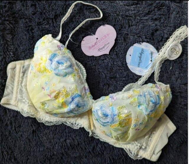 C75★Lilyage Coco★ハート谷間★フラワー刺繍ブラジャー2点★新品★送料無料 < 女性ファッション  C75★Lilyage Coco★ハート谷間★フラワー刺繍ブラジャー2点★新品★送料無料 < 女性ファッションの