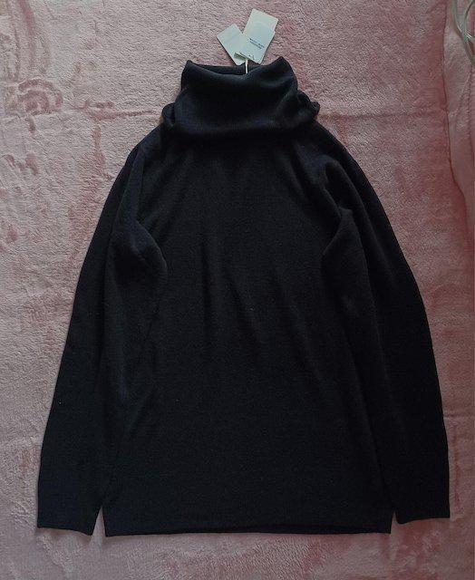 ★黒ブラックお洒落☆シンプル使える♪とろみ柔らか軽量ゆったり楽チン♪ふんわり暖か快適♪くしゅくしゅタートルネック長袖ニットセーター < 女性ファッション ★黒ブラックお洒落☆シンプル使える♪とろみ柔らか軽量ゆったり楽チン♪ふんわり暖か快適♪くしゅくしゅタートルネック長袖ニットセーター < 女性ファッションの