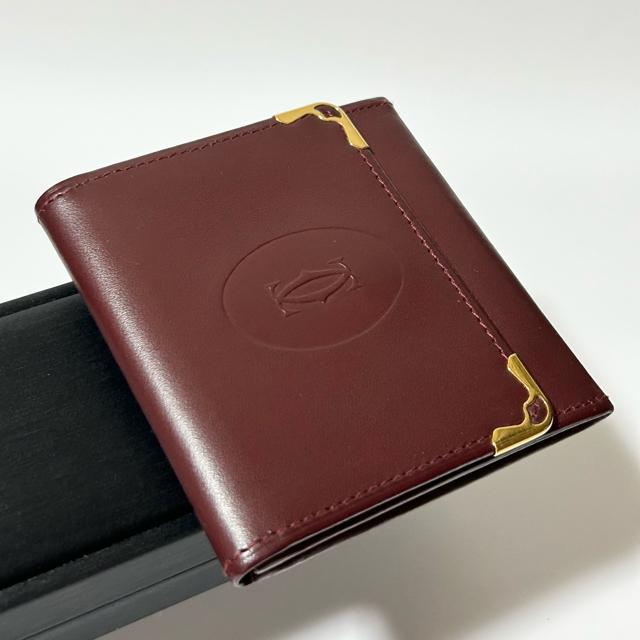 美品 Cartier カルティエ マストライン レザー コインケース コインパース ボルドー 115 < ブランド 美品 Cartier カルティエ マストライン レザー コインケース コインパース ボルドー 115 < ブランドの