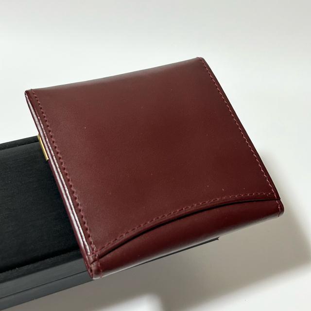 美品 Cartier カルティエ マストライン レザー コインケース コインパース ボルドー 115 < ブランド 美品 Cartier カルティエ マストライン レザー コインケース コインパース ボルドー 115 < ブランドの