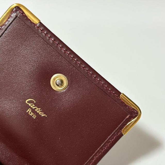 美品 Cartier カルティエ マストライン レザー コインケース コインパース ボルドー 115 < ブランド 美品 Cartier カルティエ マストライン レザー コインケース コインパース ボルドー 115 < ブランドの