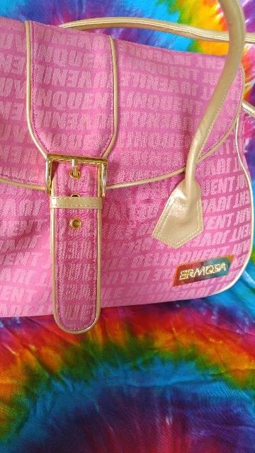 JD†ERMOSA*総ロゴジャガードデニムバッグ■ローギャルB系 < 女性ファッション JD†ERMOSA*総ロゴジャガードデニムバッグ■ローギャルB系 < 女性ファッションの