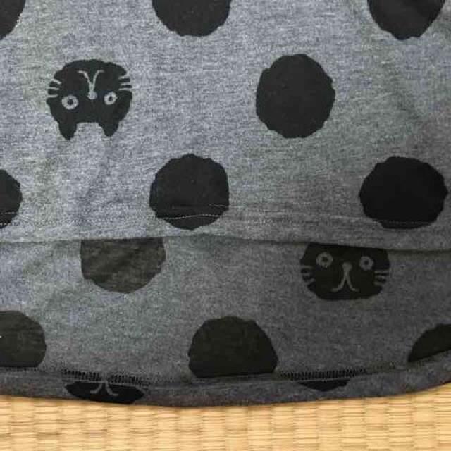 大きいサイズ・ネコ&ドット柄ドルマン袖プルオーバー。4L < 女性ファッション  大きいサイズ・ネコ&ドット柄ドルマン袖プルオーバー。4L < 女性ファッションの