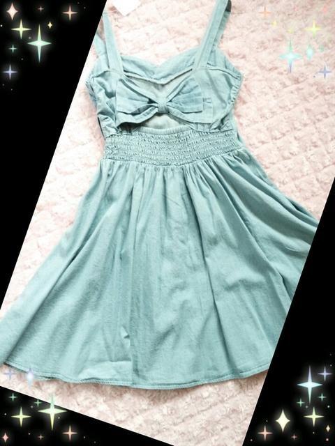 新品☆オリーブデオリーブ*後ろリボンデニムワンピ < ブランド  新品☆オリーブデオリーブ*後ろリボンデニムワンピ  < ブランドの