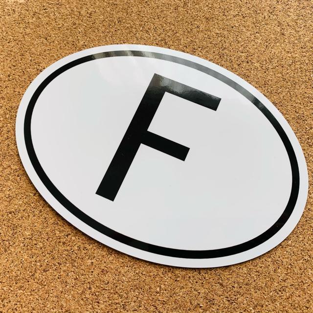 ■フランス ビークルIDステッカー(シール) Mサイズ■耐水 < 自動車/バイク ■フランス ビークルIDステッカー(シール) Mサイズ■耐水 < 自動車/バイク